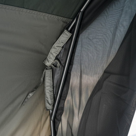 KingCamp MOUNTAIN IN C5 Canvas Hot Tent Green 5-6 Person Cabin Tent with Stove Jack, Waterproof & Windproof for 4-Season Camping