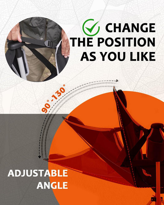 KingCamp ORCHID C20 Folding Rocking Chair Hammock Camping Chair Dark Blue with adjustable angle