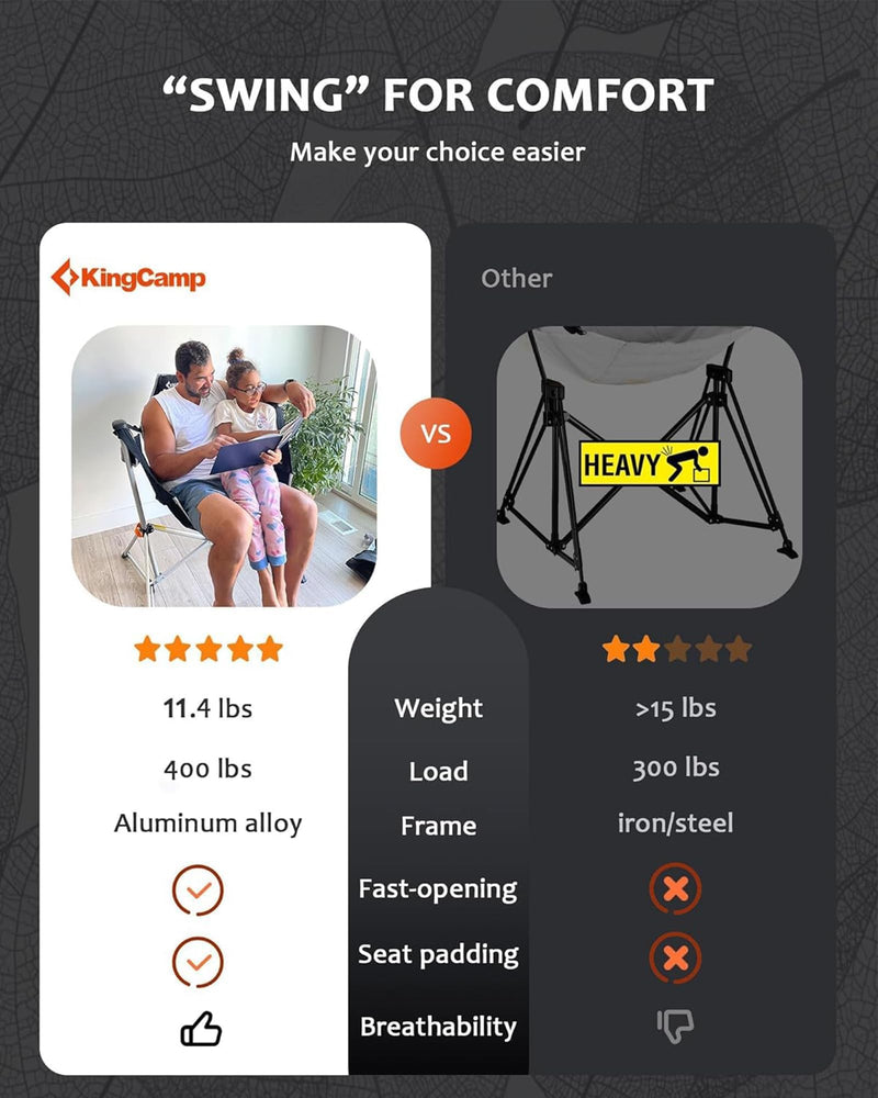 Load image into Gallery viewer, KingCamp ORCHID C20 Hammock Chair and Footrest
