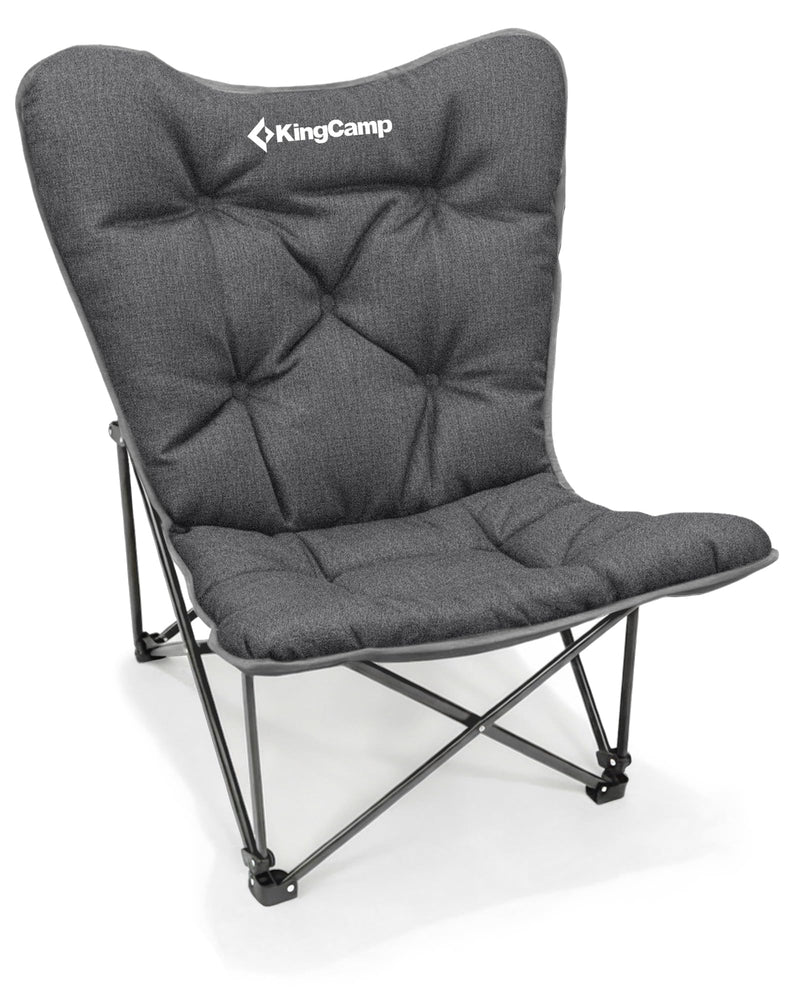 Load image into Gallery viewer, KingCamp Oversized Butterfly Camping Chair Grey
