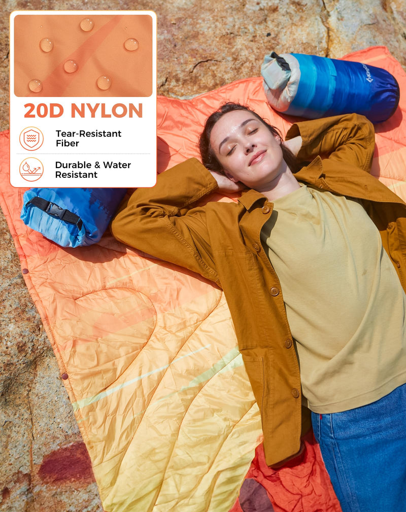 Load image into Gallery viewer, KingCamp SMART 150 XL Ultralight Camping Blanket – Packable, Wearable &amp; Water-Repellent for Outdoor &amp; Stadium Use
