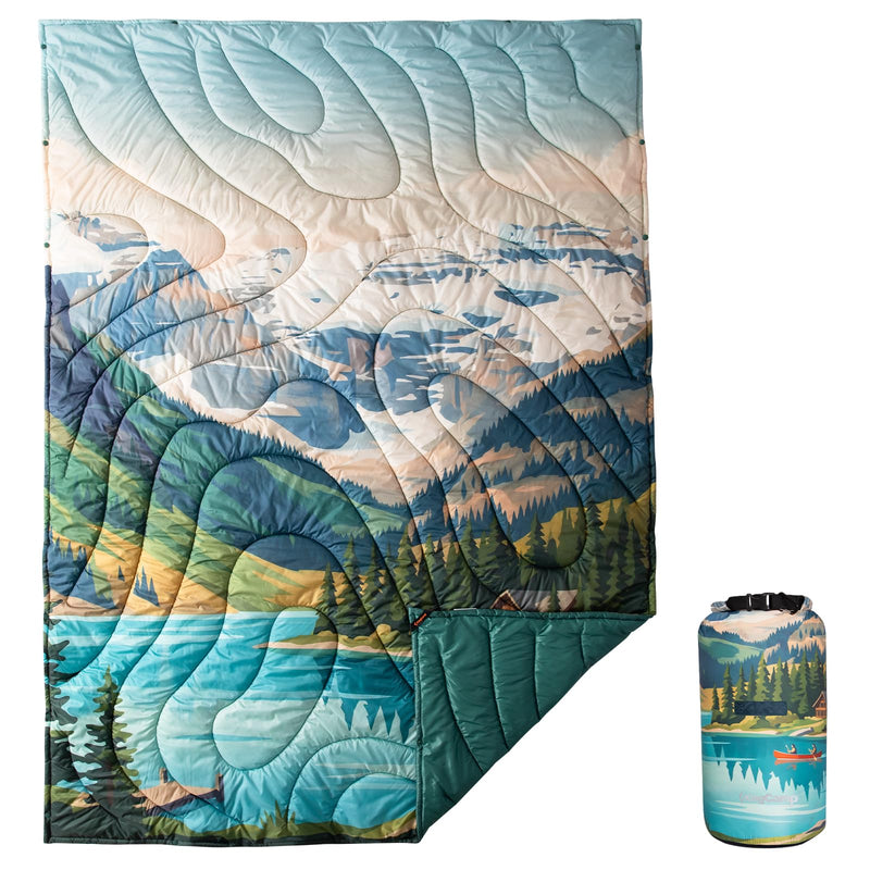 Load image into Gallery viewer, KingCamp SMART 150 XL Ultralight Camping Blanket – Packable, Wearable &amp; Water-Repellent for Outdoor &amp; Stadium Use Canoe

