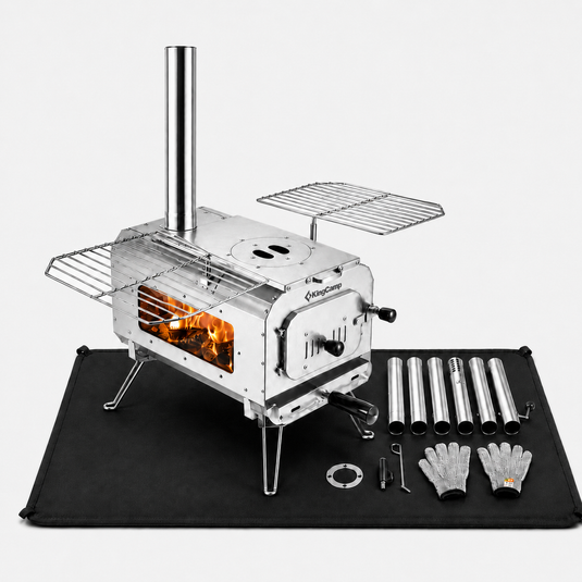 KingCamp Surefire Stove Stainless Steel Frame Hot Tent Stove