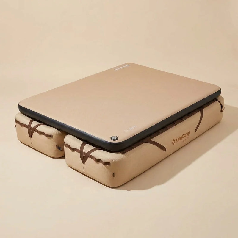 Load image into Gallery viewer, KingCamp Ultimate Sleep System Bundle | OAK P10 Elevated Air Mattress Base + Flexi Rest 8.0 DUO Double-Wide Pad, Modular 2-Person Camping Bed for Tent, Car Camping &amp; Home
