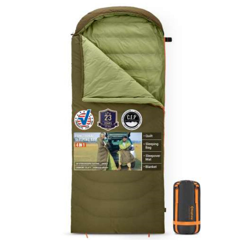 Load image into Gallery viewer, KingCamp Ultralight Down 0 Sleeping Bag with Compression Sack

