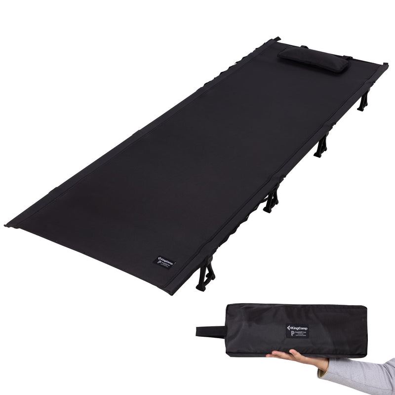 Load image into Gallery viewer, KingCamp Ultralight Folding Camping Cot | 4.9 lbs Lightweight Portable Cot with 7075 Aluminum Frame
