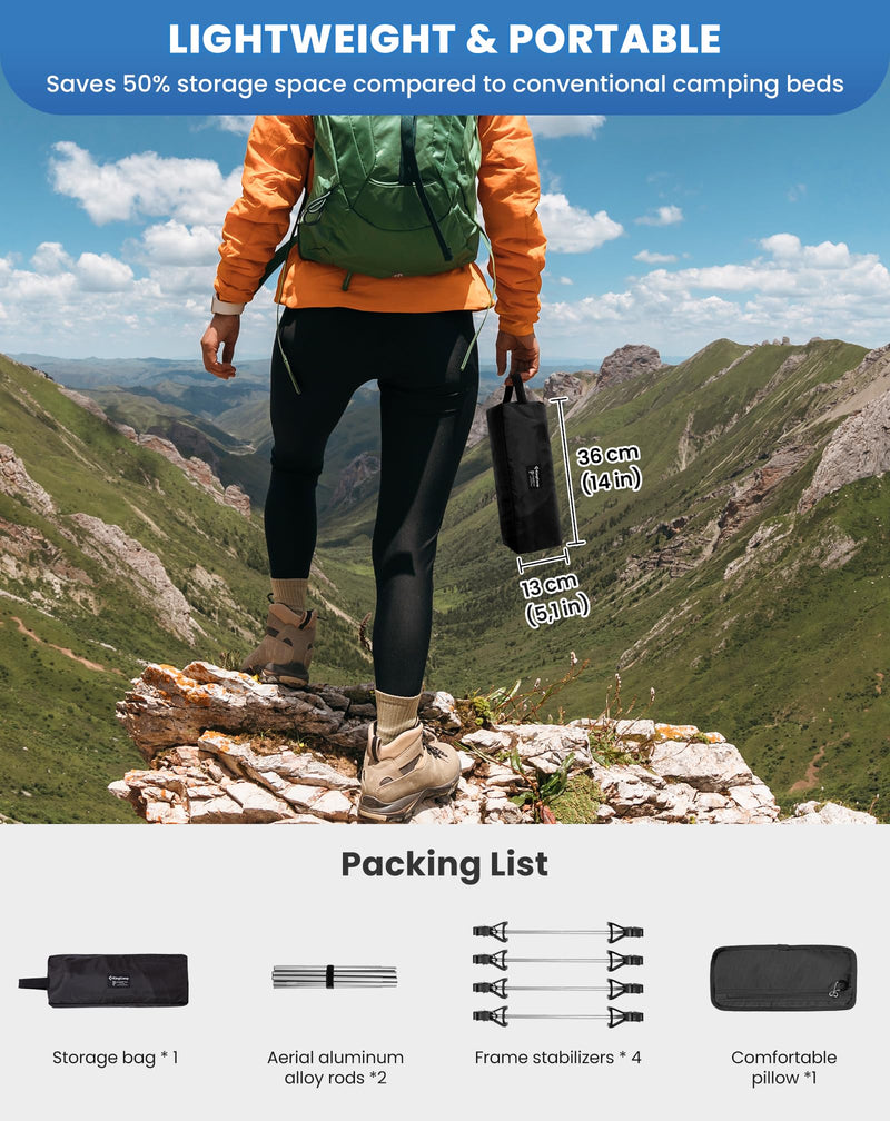 Load image into Gallery viewer, KingCamp Ultralight Folding Camping Cot Lightweight and Portable
