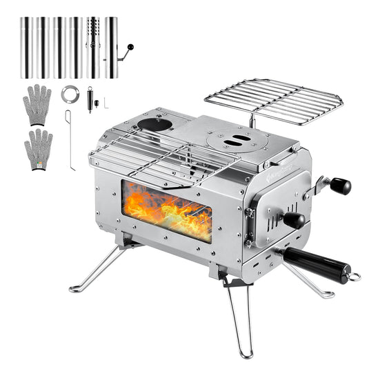 KingCamp Surefire Stove Stainless Steel Frame Hot Tent Stove