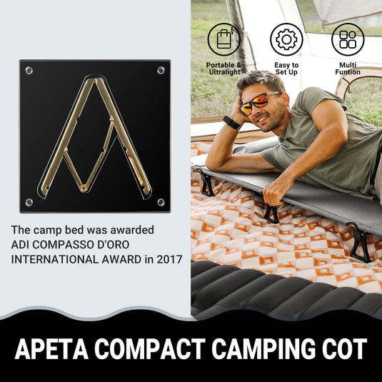 ATEPA Lectulo Ultralight Folding Cot Camping Cot