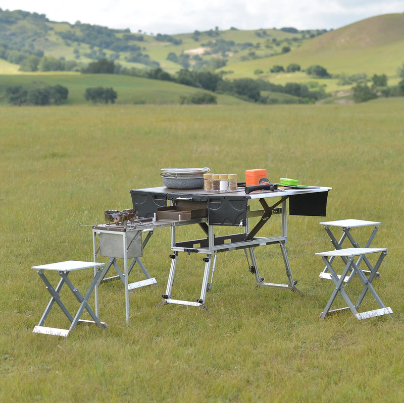 Load image into Gallery viewer, BULIN C650 Portable Kitchen Gas Stove Desk with Folding Stool óJ
