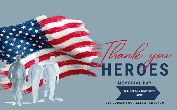 Memorial Day Savings 12% Off Over $199