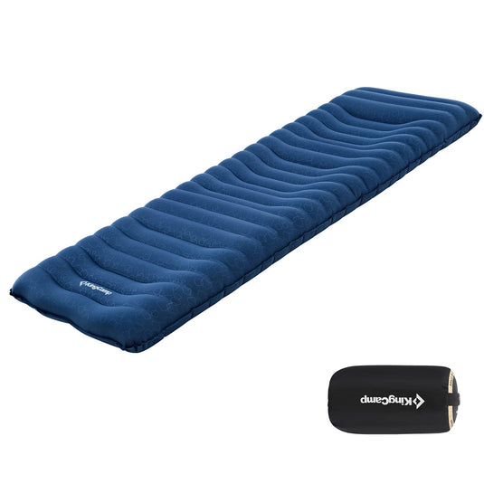 KingCamp Self Inflating Sleeping Pad for Camping with Built-in Pillow