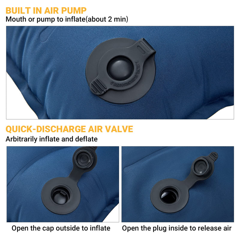 Load image into Gallery viewer, KingCamp Ergonomic High-Low Inflatable Sleeping Pad
