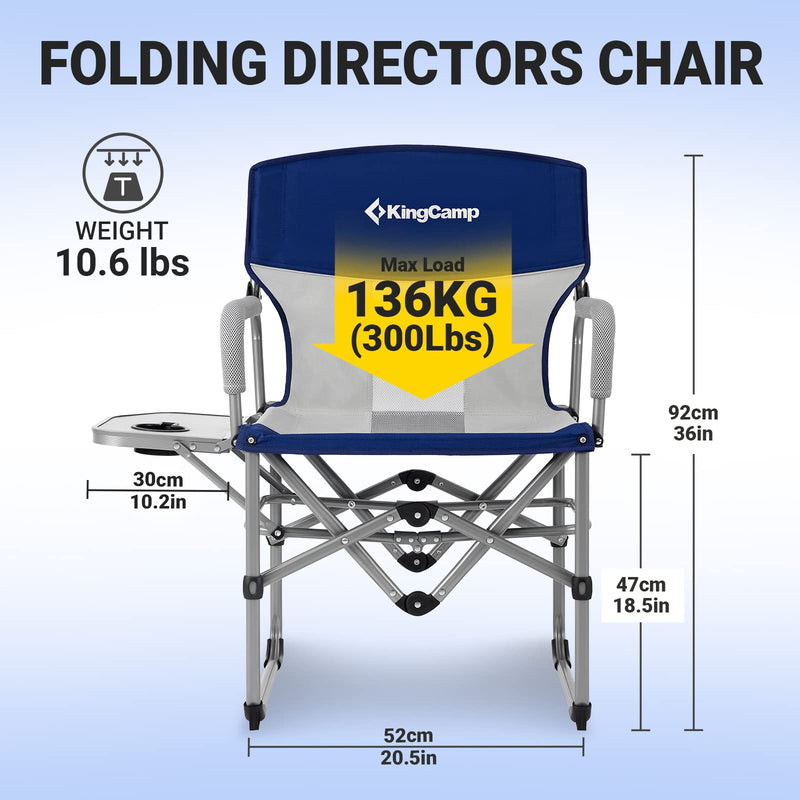 Load image into Gallery viewer, KingCamp Folding Director Chair with Non-slip Feet
