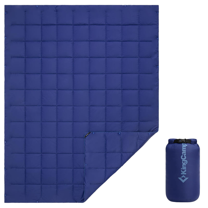 Load image into Gallery viewer, KingCamp Lightweight Camping Blanket Packable Blanket Navy
