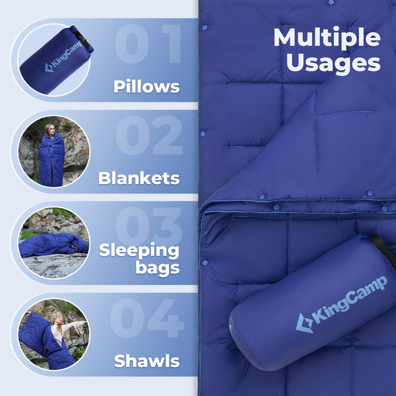 Load image into Gallery viewer, KingCamp Lightweight Camping Blanket Packable Blanket Water Repellent
