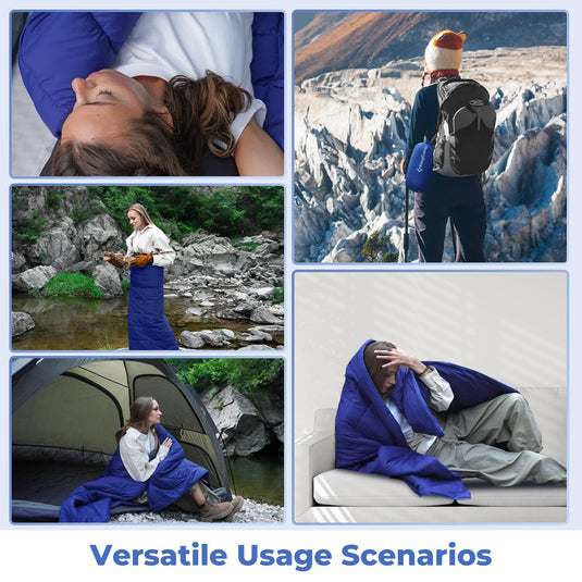 KingCamp Fluffy and Warm Camping Blanket Navy