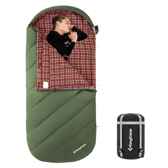 KingCamp FREESPACE 250 3-Season Plus Size Camping Sleeping Bag