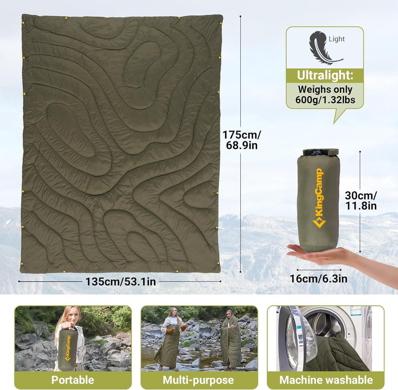 Load image into Gallery viewer, KingCamp BLANKET SMART 150 All-Season Outdoor Blanket
