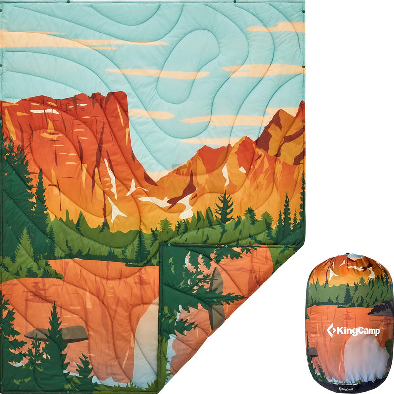 Load image into Gallery viewer, KingCamp Ultra-Lightweight Camping Blanket Machine Washable Best Gift for Kids
