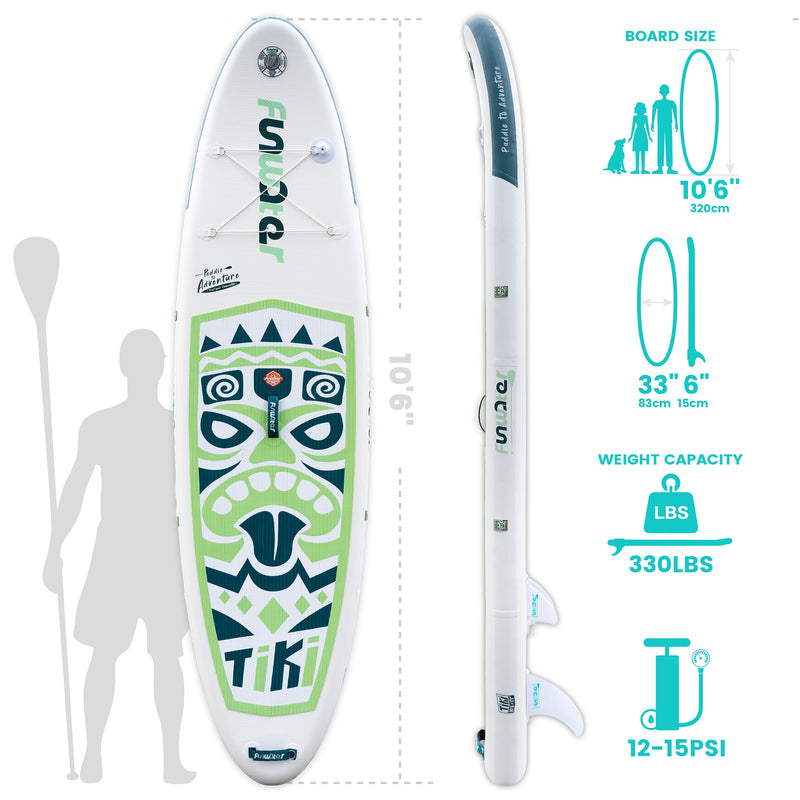Load image into Gallery viewer, FunWater Inflatable Ultra-Light 10&#39;SUP Paddle Boards
