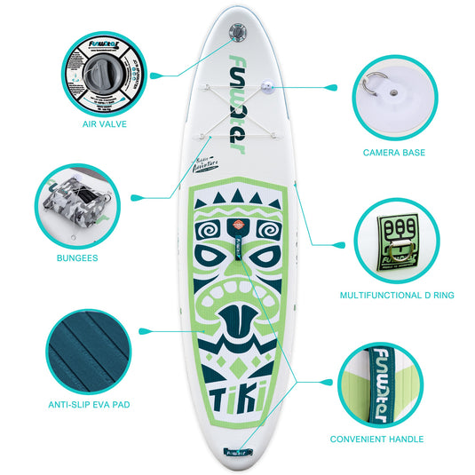 FunWater Inflatable Ultra-Light 10'SUP Paddle Boards