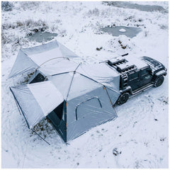 KingCamp BOUNDLESS X6 SUV Tent | 6-8 Person Waterproof Camping Tent with Vehicle Connection for Trucks, Jeeps, and SUVs