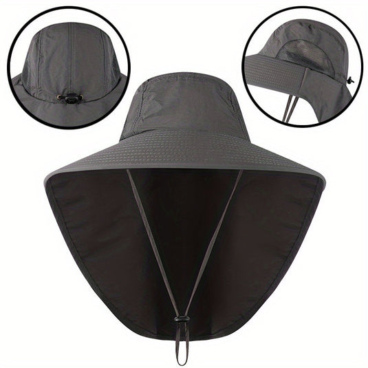 Waterproof Nylon Hat with Wide Brim