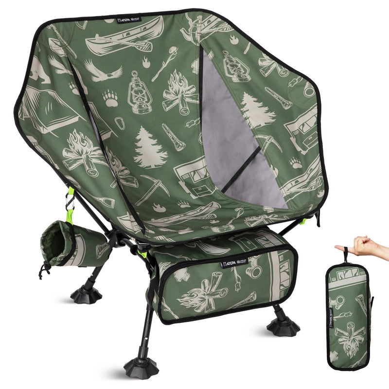 Load image into Gallery viewer, ATEPA Ultralight Backpacking Chair - 440lb Capacity, Compact Folding Camp Chair
