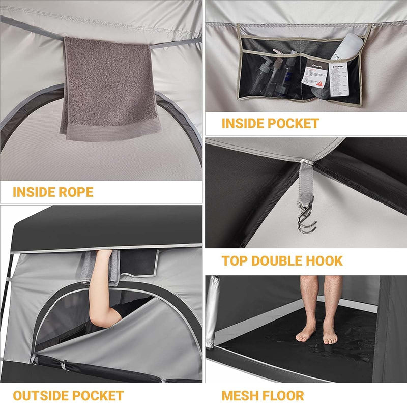 Load image into Gallery viewer, KingCamp MARASUSA Shower Tent 1 Room Design
