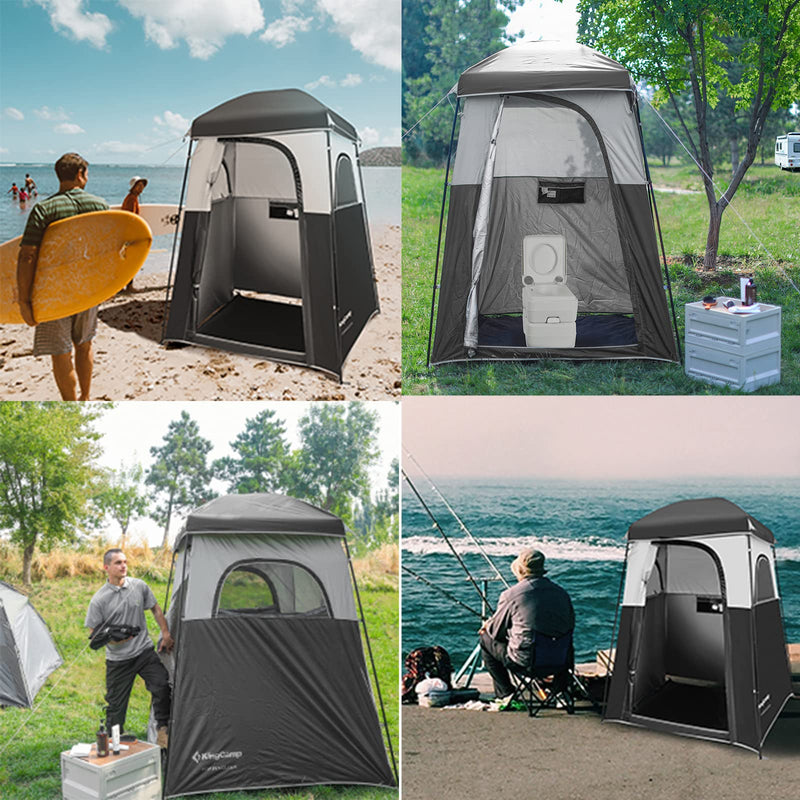 Load image into Gallery viewer, KingCamp MARASUSA Shower Tent 1 Room Design
