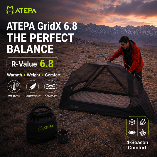 Sleeping Pads High R-Value + Ultralight Weight + Backpacking Comfort
