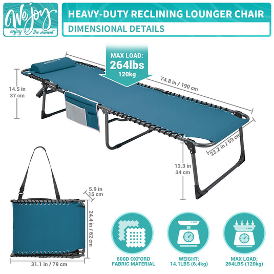 WEJOY 3-Folding Lounge Chair