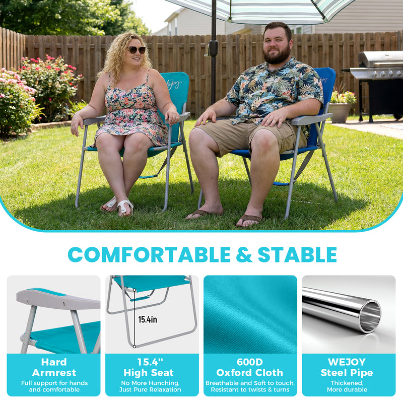 Load image into Gallery viewer, WEJOY AQUAL B10 XL Oversized Folding Beach Chair | High-Back Camping Chair Extra Large
