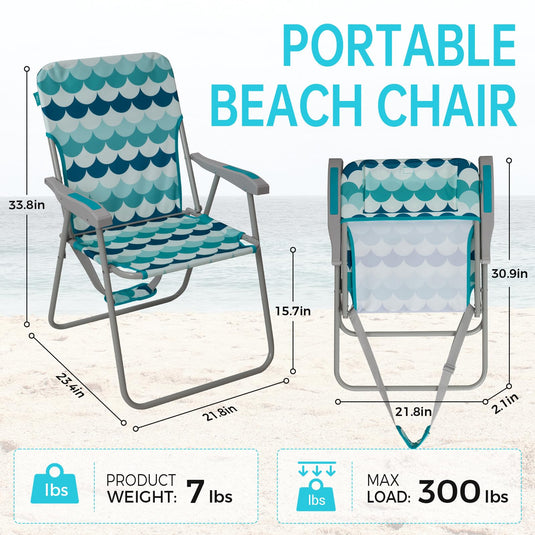 WEJOY Folding Beach Chair for Adults, Lightweight Dominican Republic WEJOY Folding Beach Chair for Adults, Lightweight Dominican Republic
