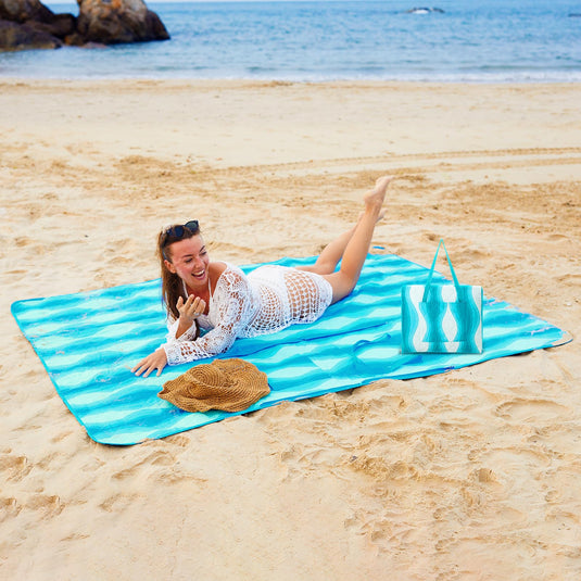 WEJOY Waterproof Picnic Blanket – Sandproof Beach Mat for 4 Adults