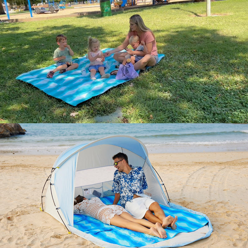 Load image into Gallery viewer, WEJOY Waterproof Picnic Blanket – Sandproof Beach Mat for 4 Adults
