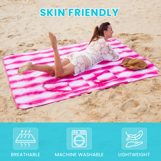 Waterproof Beach Blanket Outdoor Portable Picnic A... - Grandado Waterproof Beach Blanket Outdoor Portable Picnic A... - Grandado