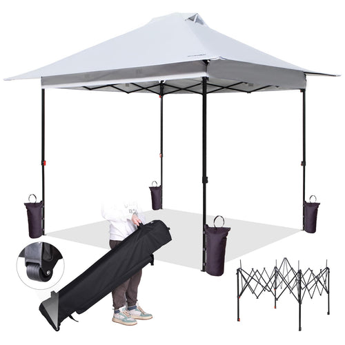 FUNDANGO 10x10ft Pop Up Outdoor Canopy Tent Sun Shelter Tent