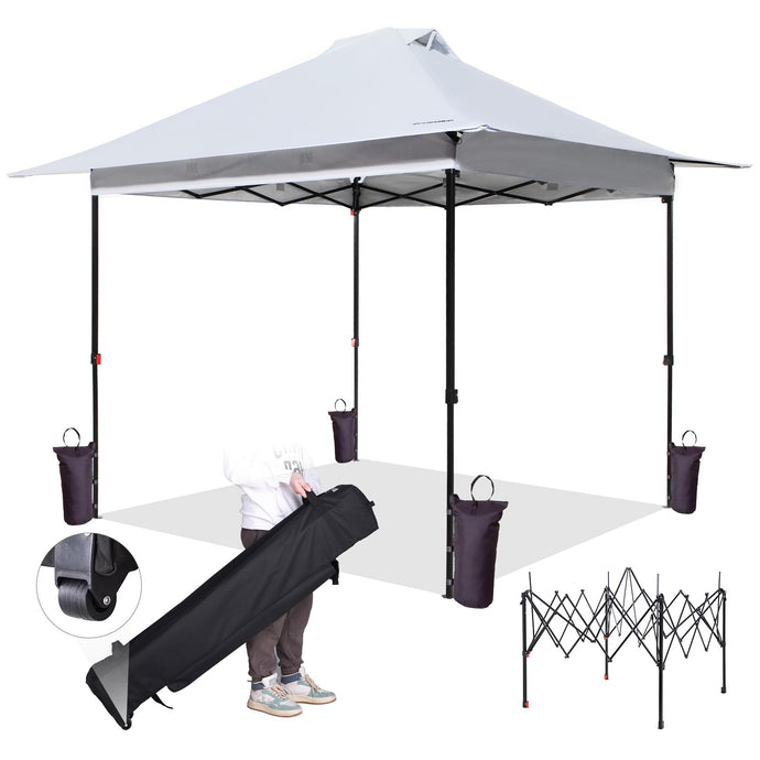 FUNDANGO 10x10ft Pop Up Outdoor Canopy Tent Sun Shelter Tent