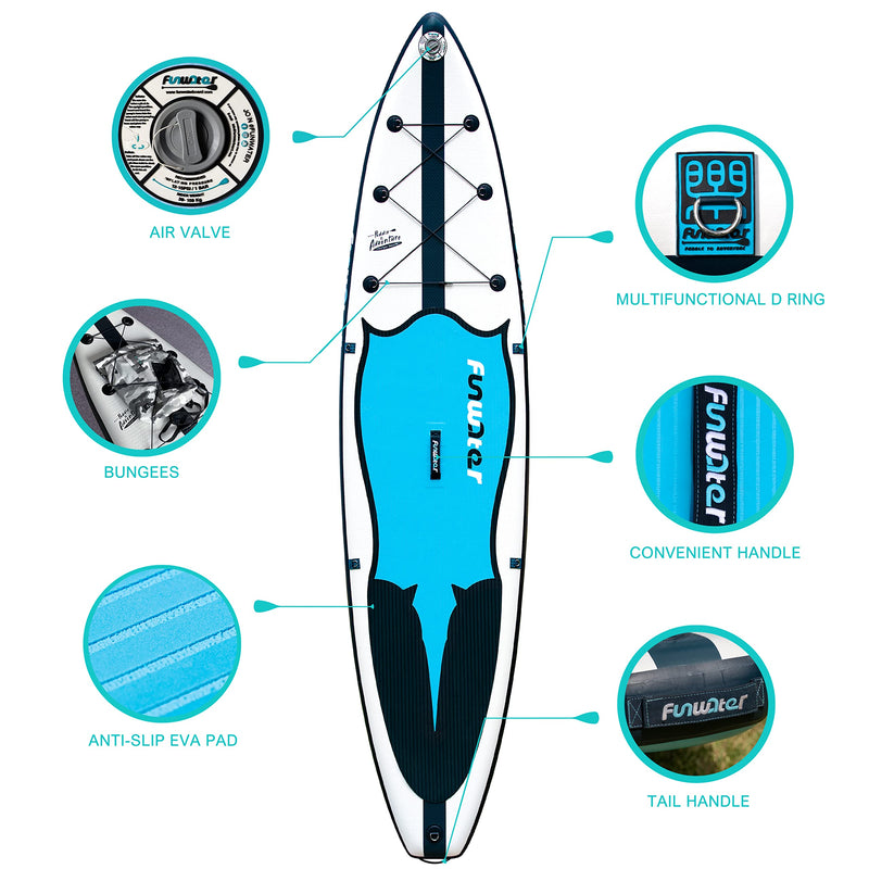 Load image into Gallery viewer, FunWater Inflatable Paddle Board 11&#39;6inch
