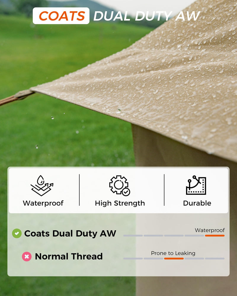 Load image into Gallery viewer, KingCamp KHAN 8-10 Person Camping Hot Tent
