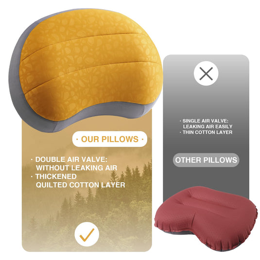 Airelax Ultra Light Inflatable Outdoor Camping Pillow for Neck and Waist Support