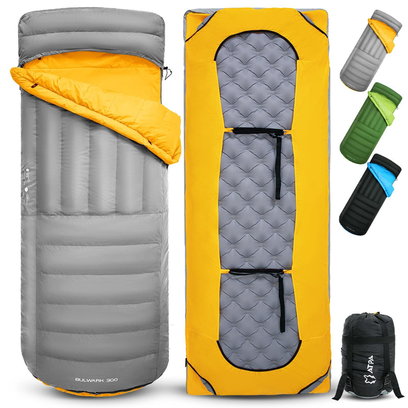 Load image into Gallery viewer, ATEPA BULWARK 300 Down Sleeping Bag-Envelope With Hood
