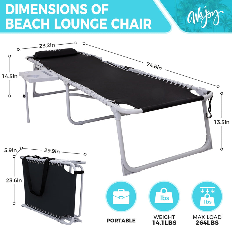 Load image into Gallery viewer, WEJOY Classic Lounge Chair Plus Beach Chair
