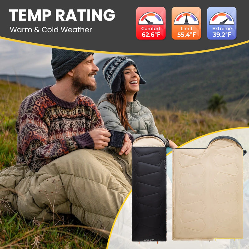 Load image into Gallery viewer, FUNDANGO WARM 200 Sleeping Bag-Envelope With Hood
