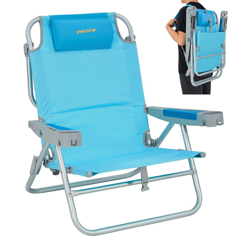 WEJOY Adjustable 5-Position Reclining Beach Chair