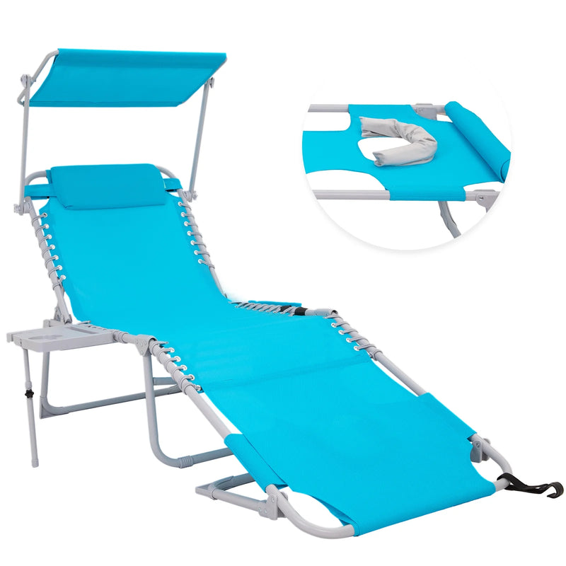 Load image into Gallery viewer, WEJOY Cool Lounge Chair Plus Folding Chaise Lounge Chair with Adjustable Back
