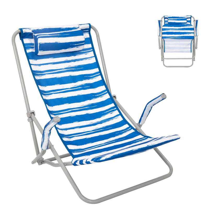 Load image into Gallery viewer, WEJOY High Back Beach Chair With Padded Headrest

