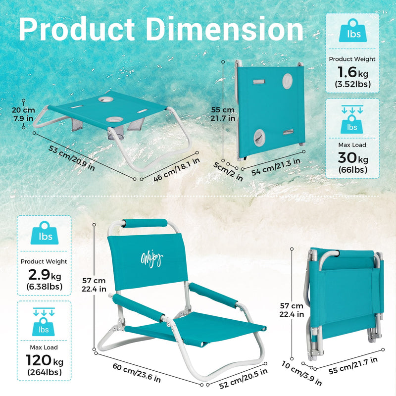 Load image into Gallery viewer, WEJOY Fully Folding Table and Chair Set
